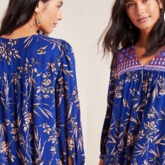 Anthropologie Boho Floral Top - Picture 15 of 15